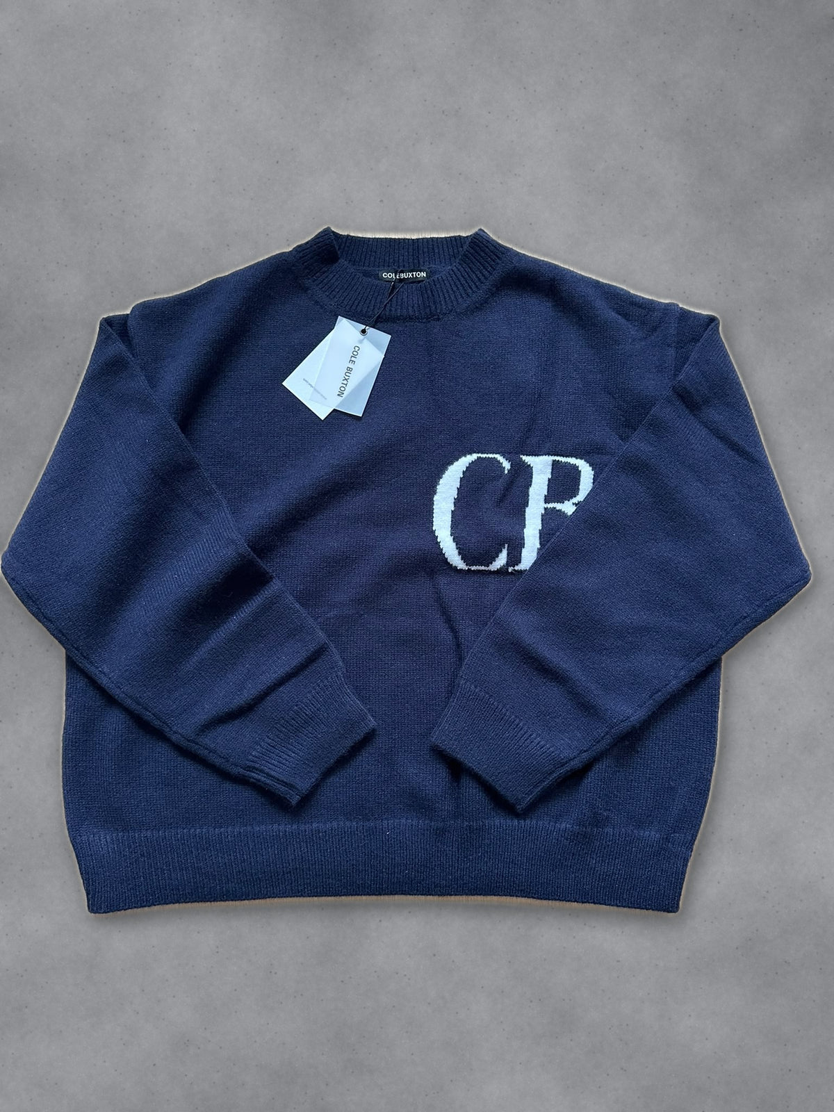 Navy CB Knitted Jumper