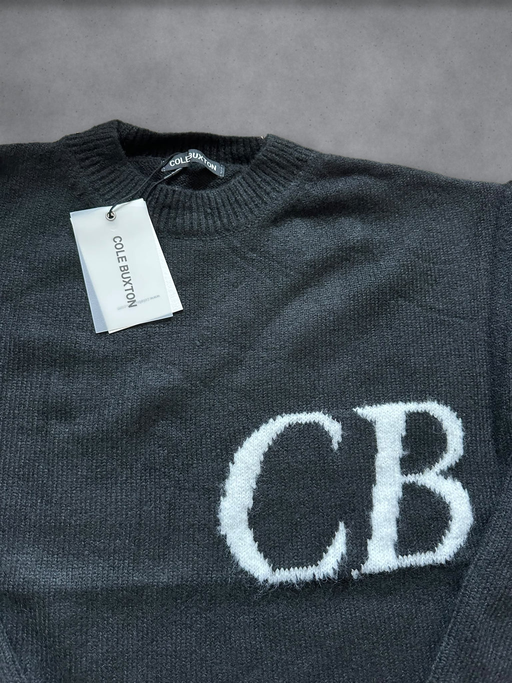 Black CB Knitted Jumper