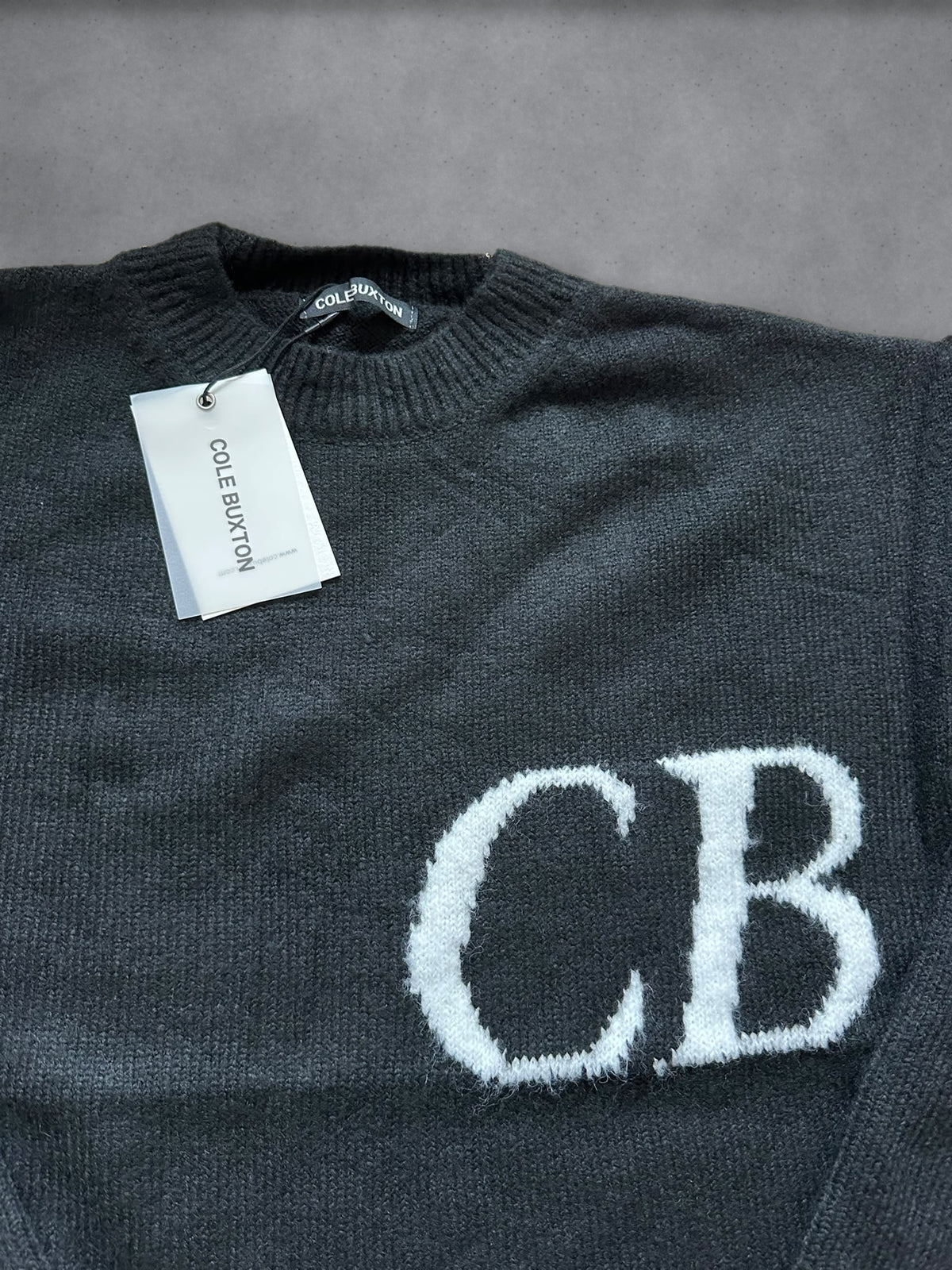 Black CB Knitted Jumper