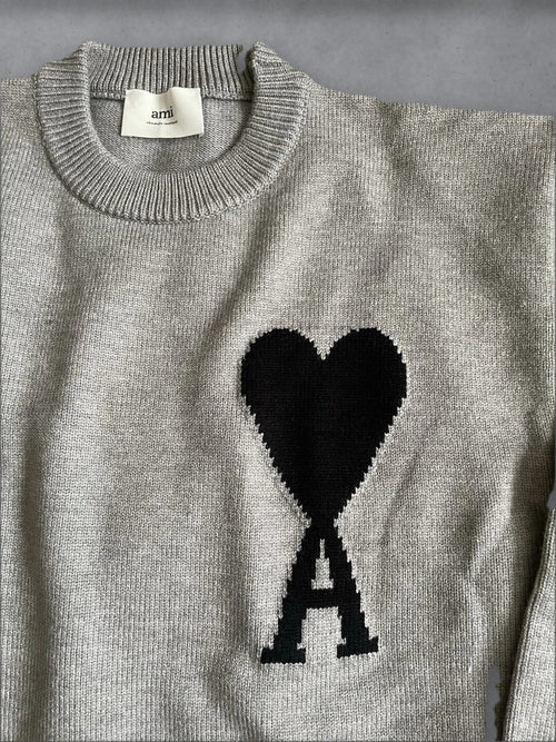 Grey and Black Logo AM1 Jumper